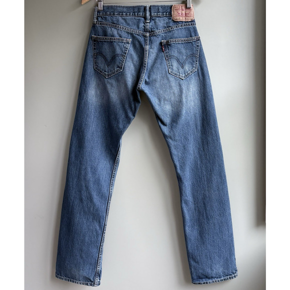 LEVIS 514 Slim Straight Jeans 30x32 Blue Medium Wash Cotton Denim Casual Pants - Picture 5 of 14